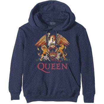 Hoodie Queen Classic Crest Navy Blue S Hoodie - 1