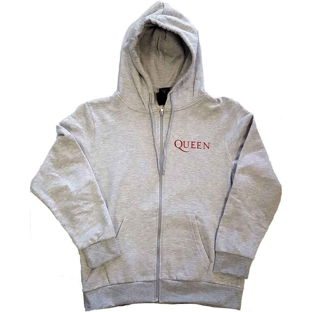 Hoodie Queen Classic Crest (Back Print) Ash Grey M Hoodie