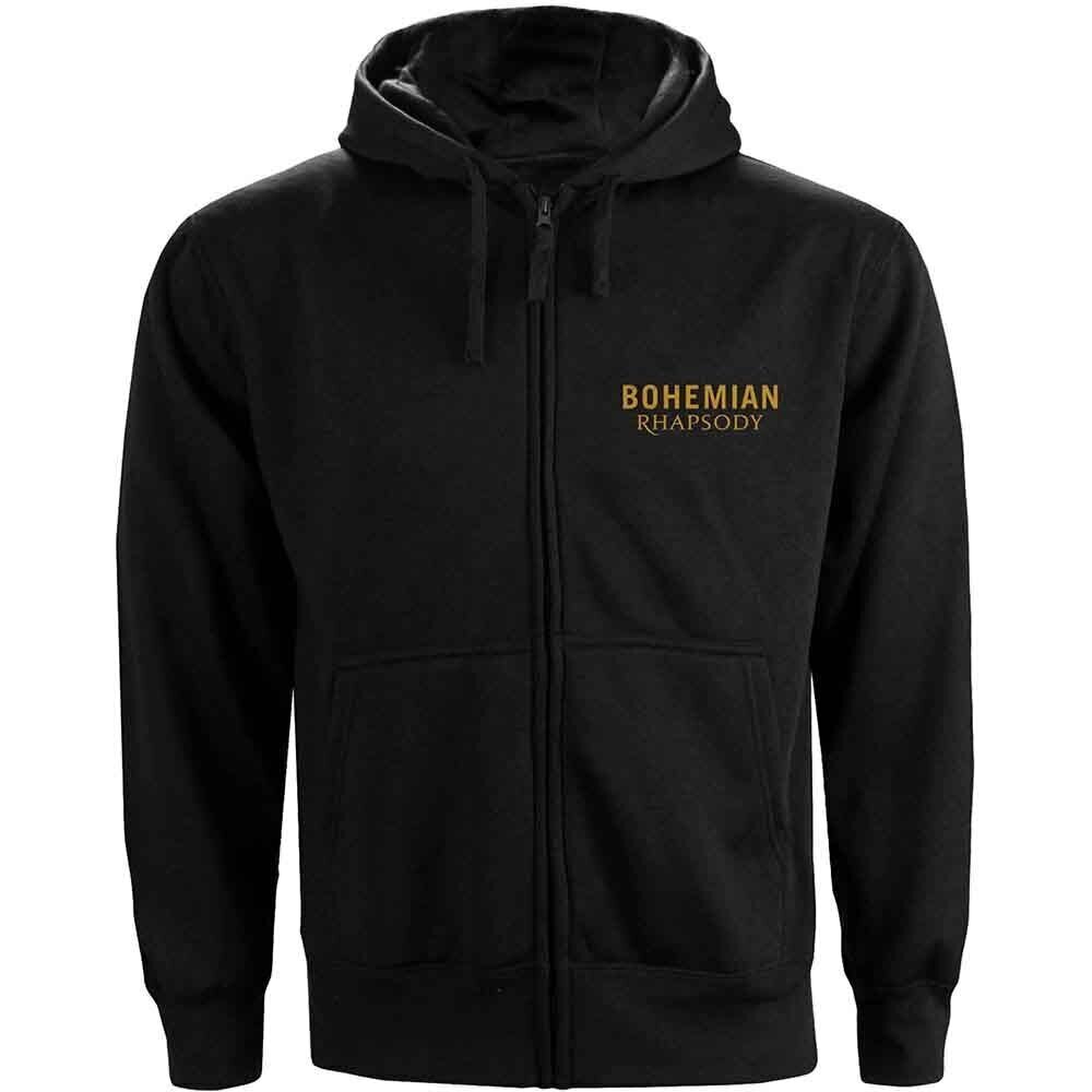 Hoodie Queen Bohemian Rhapsody Movie Poster (Back Print) Black XL Hoodie