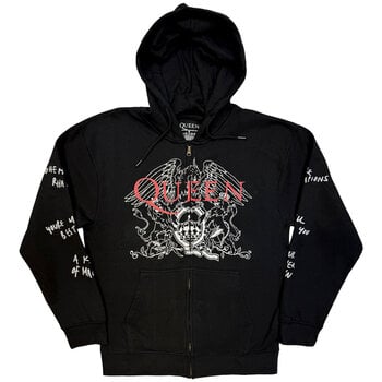 Hoodie Queen Logo & Crest Outline Gri cărbune S Hoodie - 1