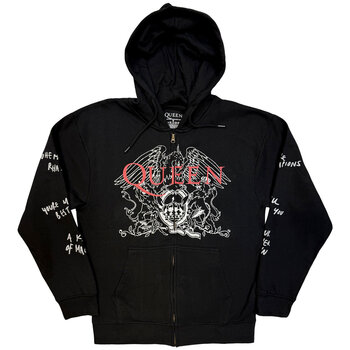 Hoodie Queen Logo & Crest Outline Charcoal Grey 2XL Hoodie - 1