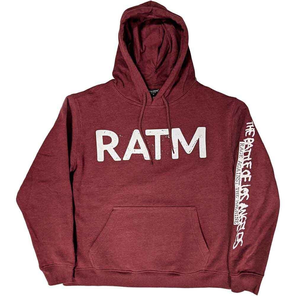 Hoodie Rage Against The Machine Battle 99 (Back Print) Maroon Red 2XL Hoodie