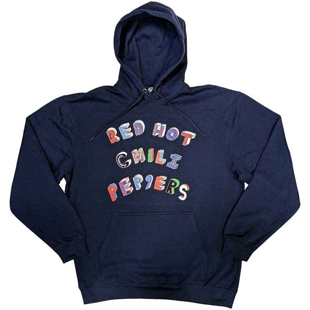 Majica Red Hot Chili Peppers Colourful Letters Navy Blue L Majica