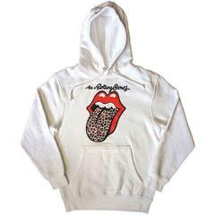 Hoodie The Rolling Stones Leopard Tongue White L Hoodie