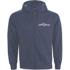 Hoodie The Rolling Stones Classic Tongue (Back Print) Petrol Blue L Hoodie