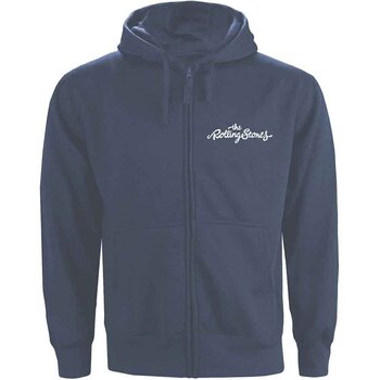Hoodie The Rolling Stones Classic Tongue (Back Print) Petrol Blue XL Hoodie - 1