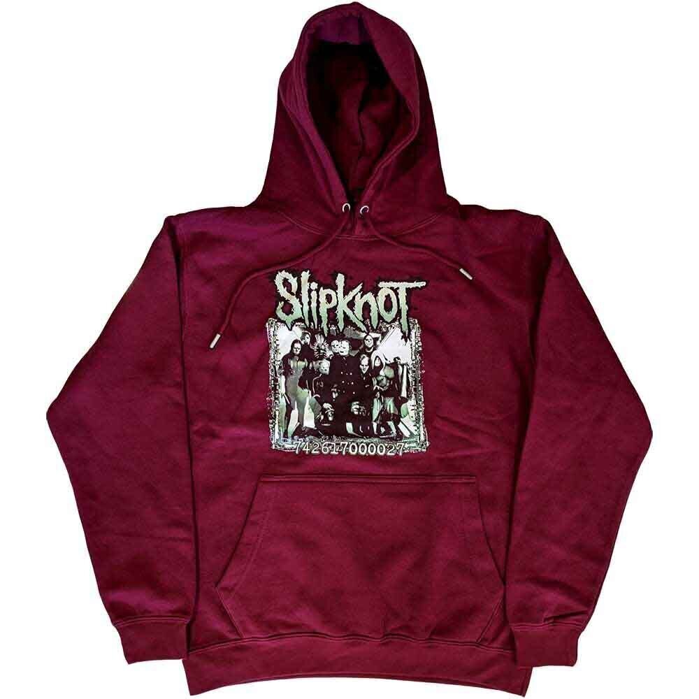 Hoodie Slipknot Barcode Photo (Back Print) Maroon Red 2XL Hoodie