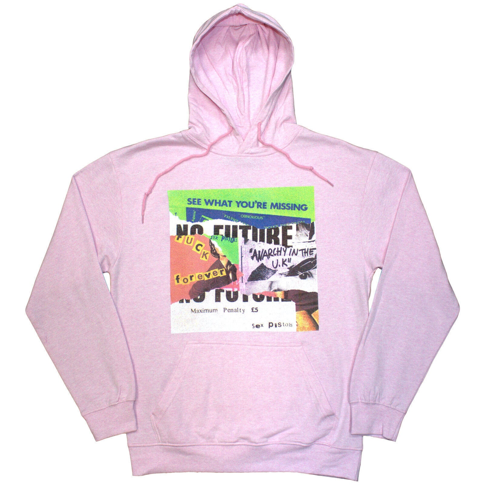 Hoodie Sex Pistols Collage Pink S Hoodie