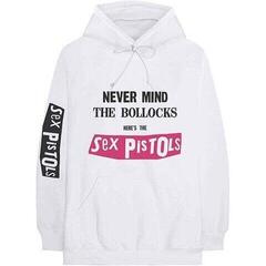 Hoodie Sex Pistols Never Mind The Bollocks (Back Print & Sleeve Print) White 2XL Hoodie