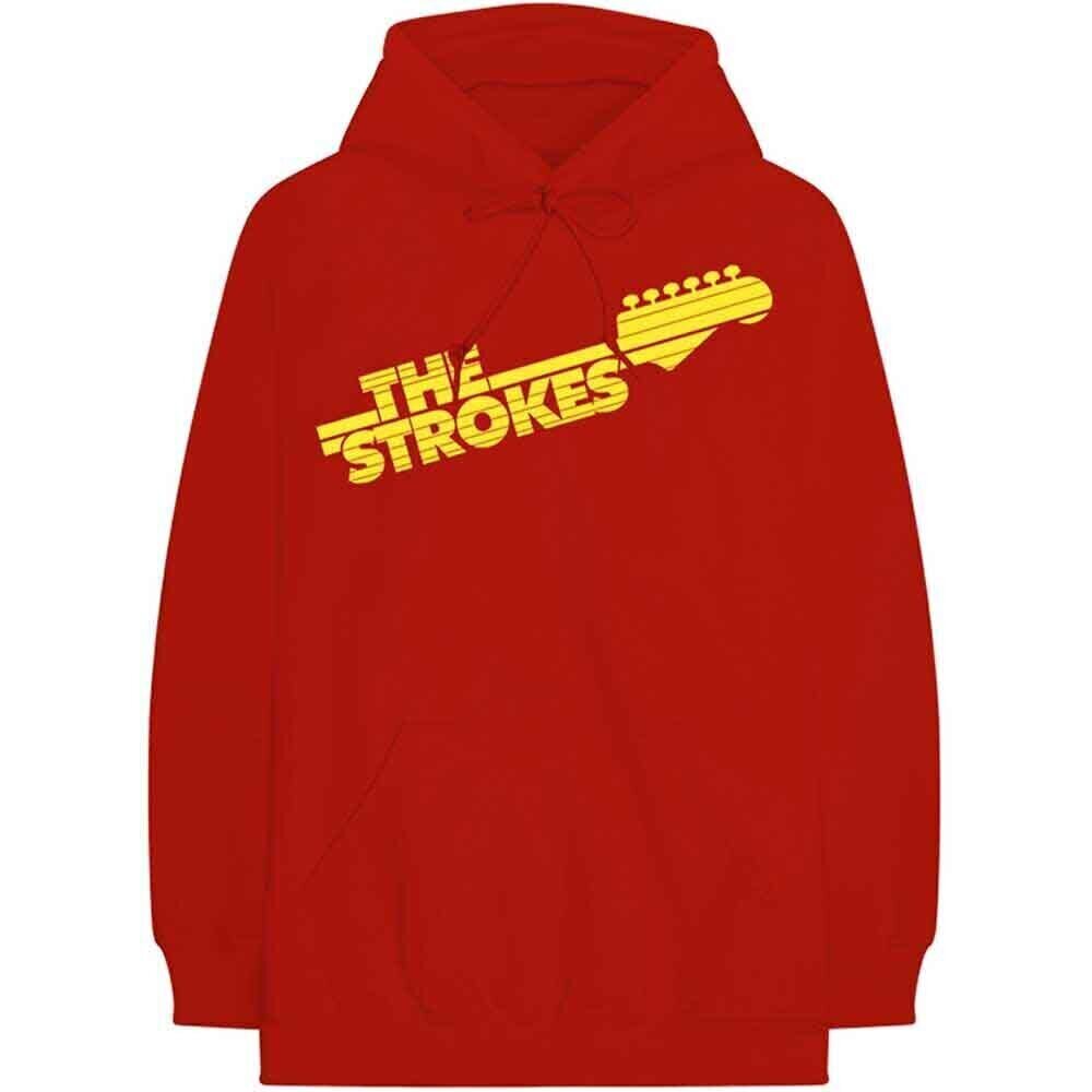 Hoodie The Strokes Guitar Fret Logo Red L Hoodie
