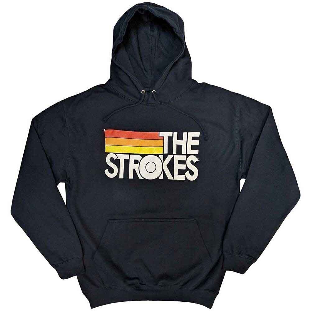 Hoodie The Strokes Logo & Stripes Navy Blue XL Hoodie