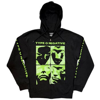Hoodie Type O Negative Faces Black 2XL Hoodie - 1