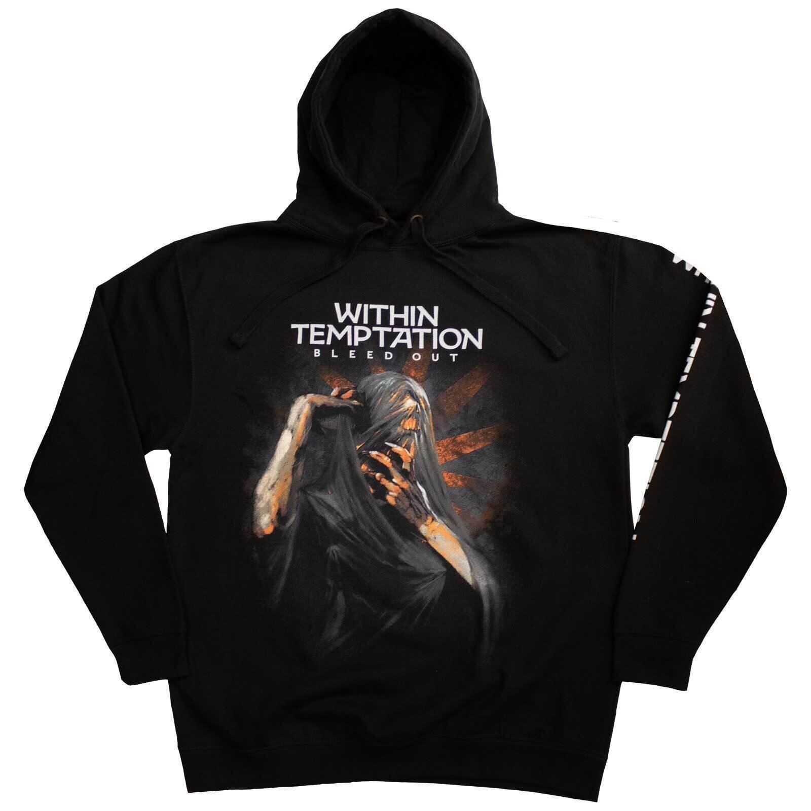 Hoodie Within Temptation Bleed Out (Back & Sleeve Print) Black S Hoodie