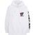 Hoodie Yungblud Face (Back Print) White 2XL Hoodie