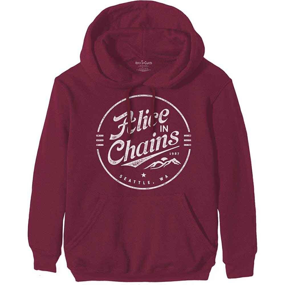 Majica Alice In Chains Circle Emblem Maroon Red 2XL Majica
