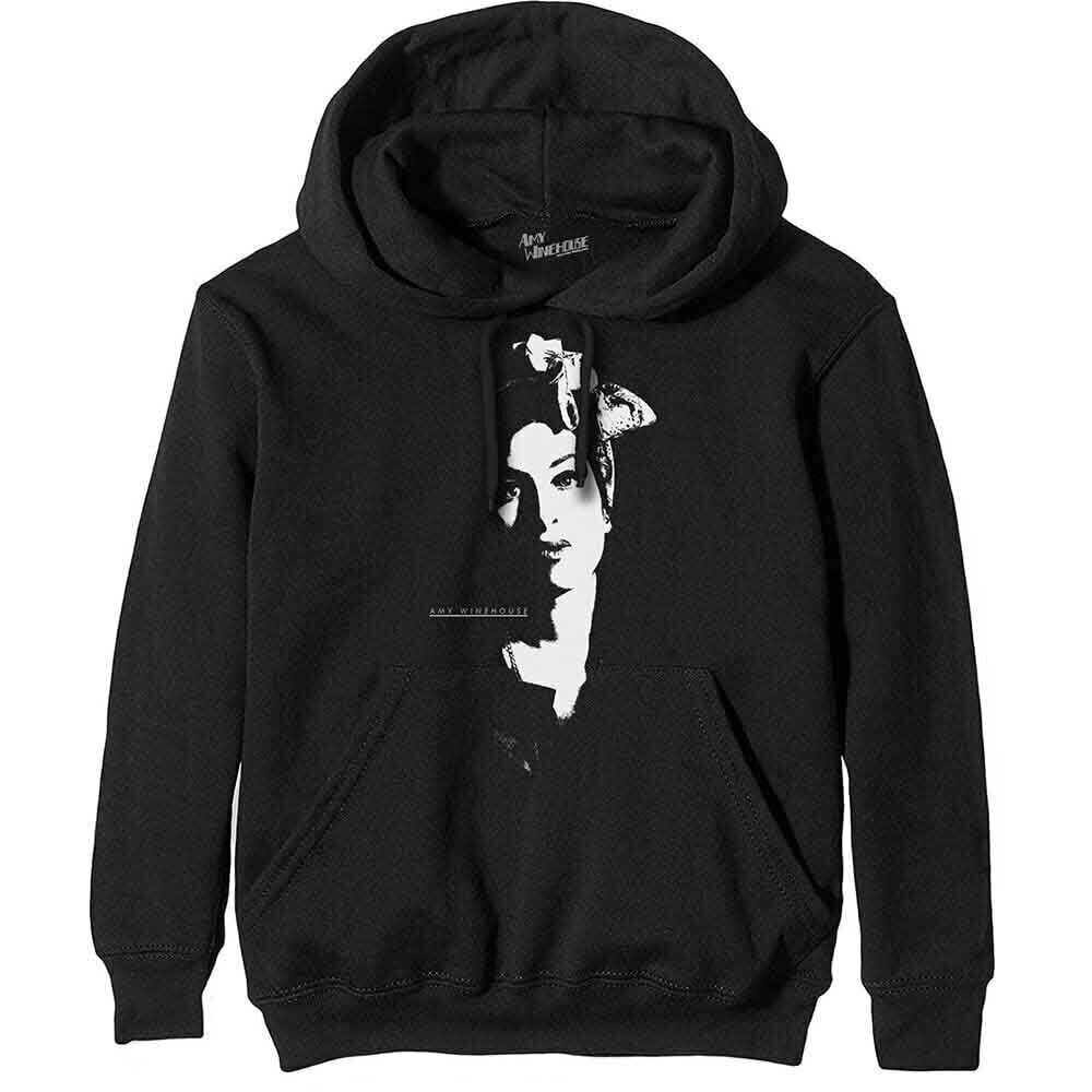 Hoodie Amy Winehouse Scarf Portrait Black S Hoodie