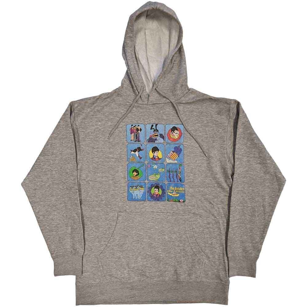 Hoodie The Beatles Yellow Submarine Sub Montage Grey 2XL Hoodie