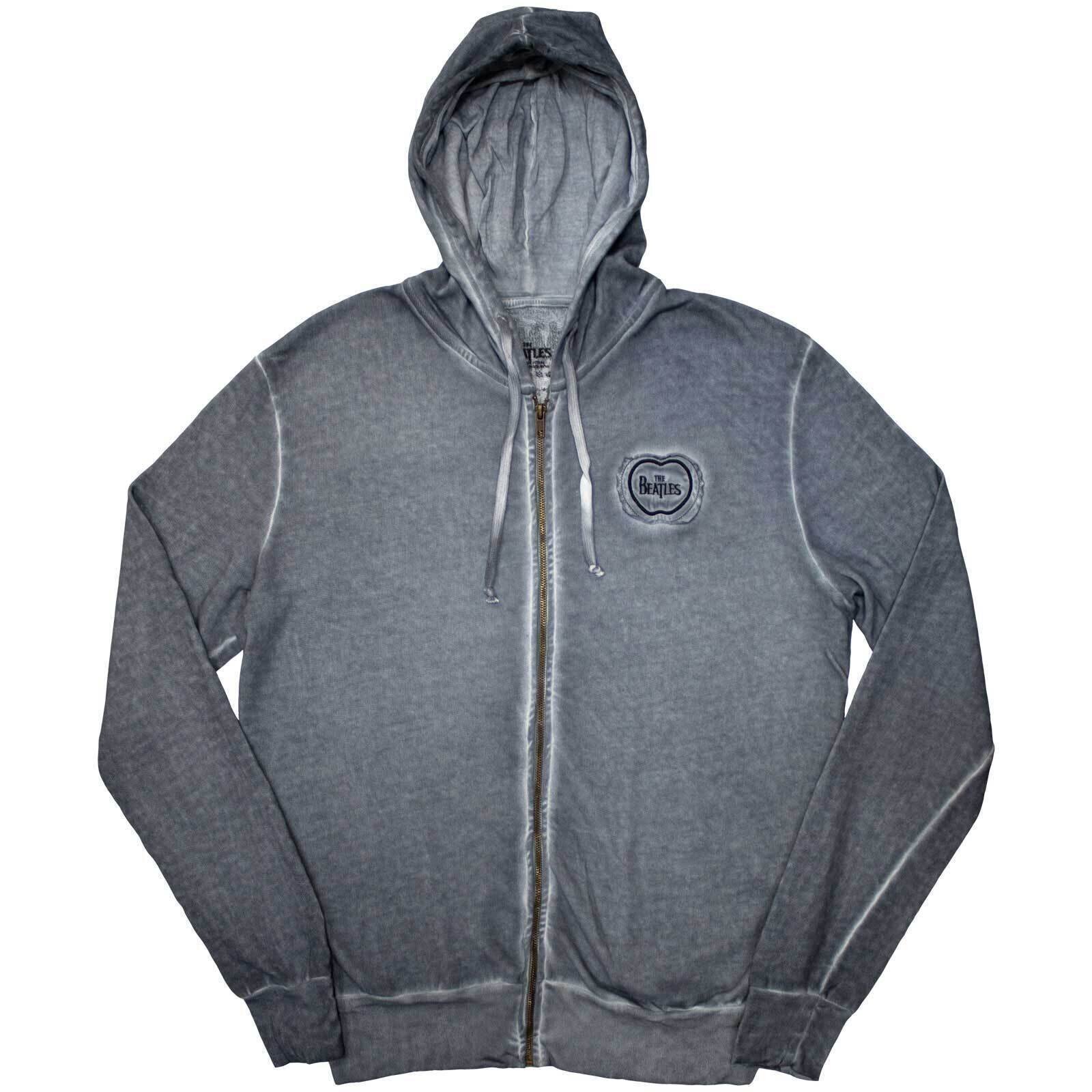 Hoodie The Beatles Apple Logo Stone Wash Blue M Hoodie