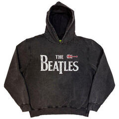 Hoodie The Beatles Guitar & Drop T (Stone Wash) Charcoal Grey XL Hoodie