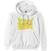Hoodie Billie Eilish Airbrush Flames Blohsh (Back Print) White 2XL Hoodie