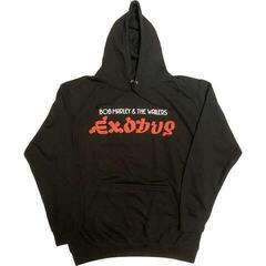 Hoodie Bob Marley Exodus Wailers European Tour '77 (Back Print & Hi-Build) Black L Hoodie