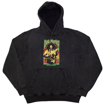 Hoodie Bob Marley 1978 (Stone Wash) Charcoal Grey S Hoodie - 1