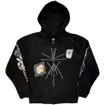 Hoodie Bring Me The Horizon Nailed Symbol (Back Print) Black XL Hoodie - 1