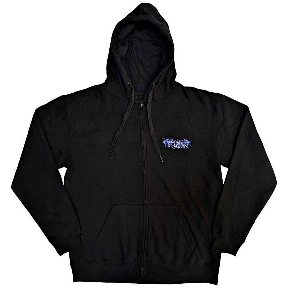 Hoodie Bring Me The Horizon Blue Crow Wings (Back Print) Black M Hoodie