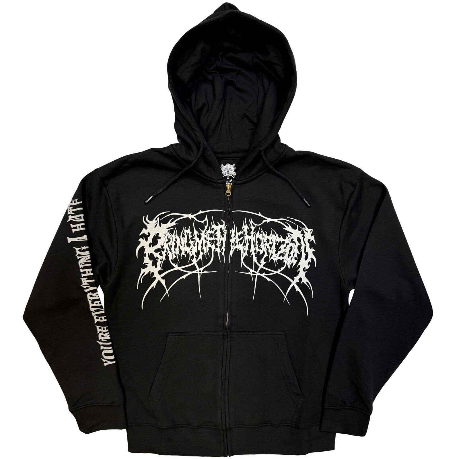Hoodie Bring Me The Horizon Metal Logo Genxsis (Back Print) Black M Hoodie