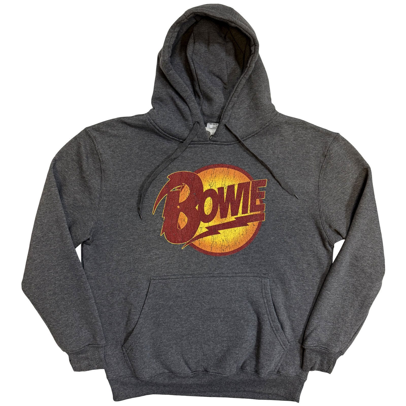 Hoodie David Bowie Vintage Diamond Dogs Logo Charcoal Grey 2XL Hoodie