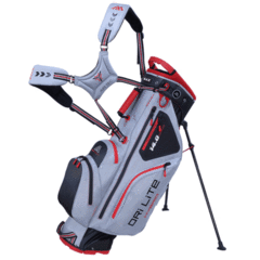 Big Max Dri Lite Hybrid Silver/Black/Red Stand Bag