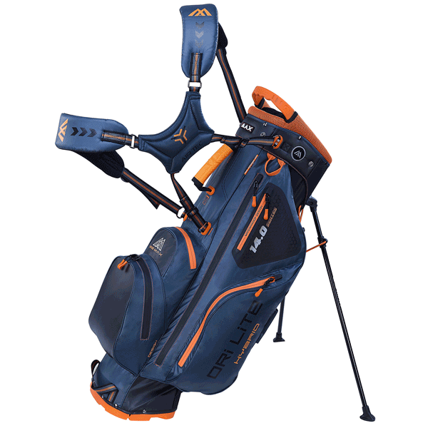 Saco de golfe Big Max Dri Lite Hybrid Steel Blue/Black/Orange Saco de golfe