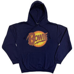 Hoodie David Bowie Vintage Diamond Dogs Logo Navy Blue XL Hoodie