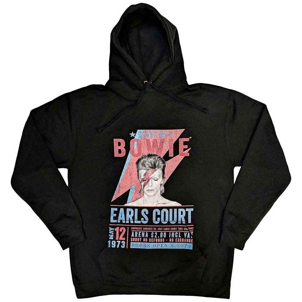 Hoodie David Bowie Earls Court '73 Black XL Hoodie