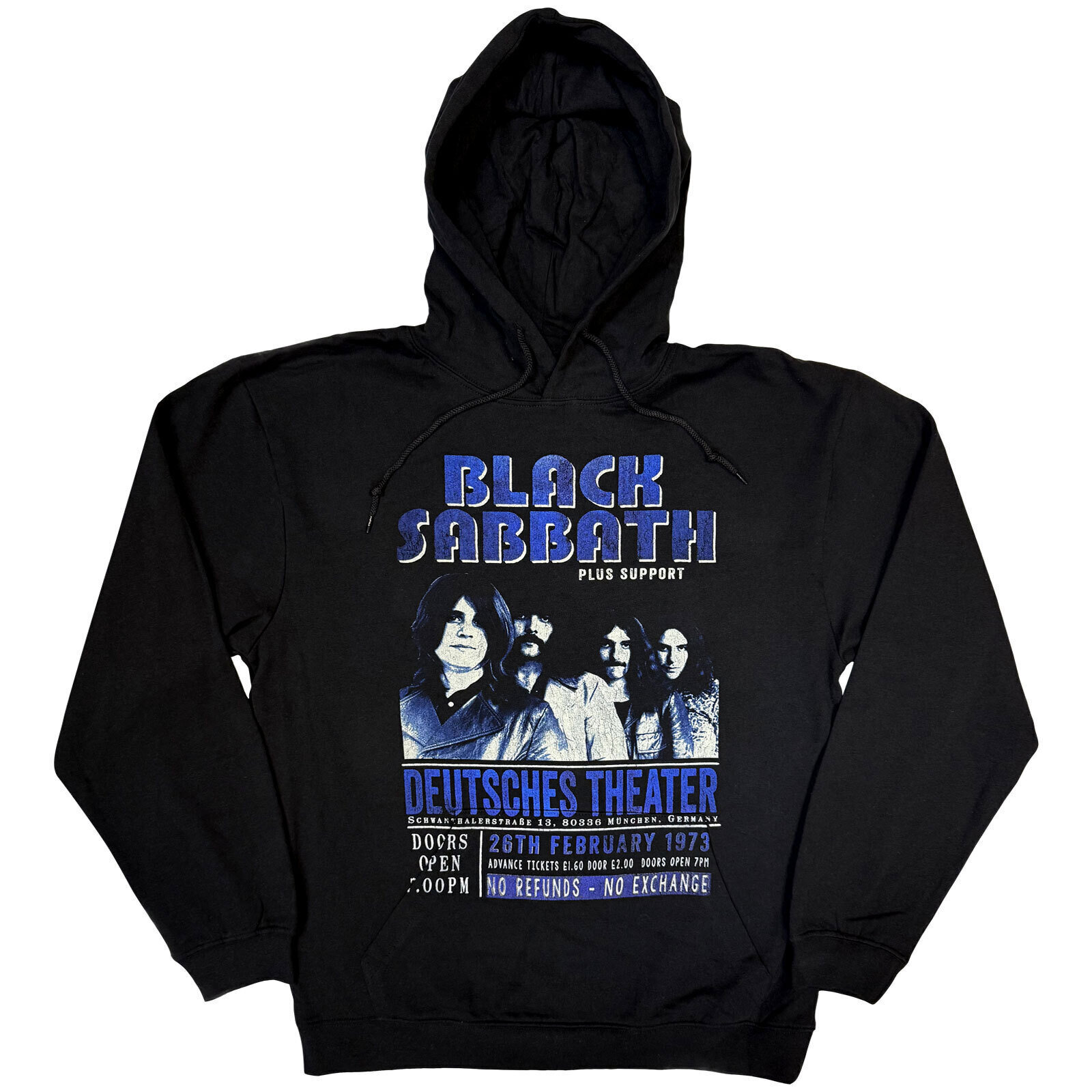 Majica Black Sabbath Deutsches '73 Black S Majica