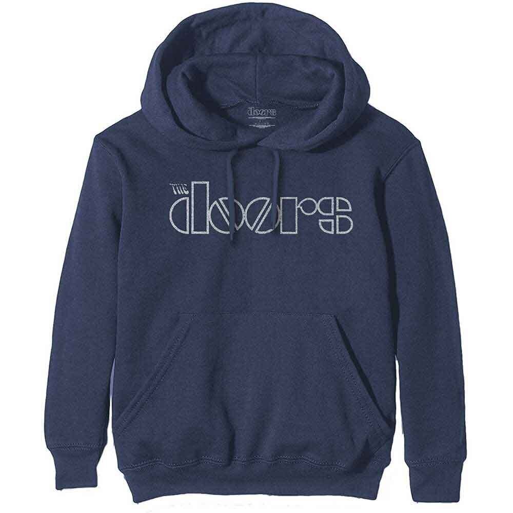 Hoodie The Doors Logo Navy Blue S Hoodie