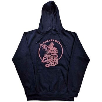 Hoodie Elton John Rocketman Circle Point Navy Blue M Hoodie - 1