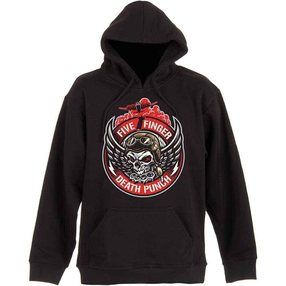 Hoodie Five Finger Death Punch Bomber Patch Black L Hoodie