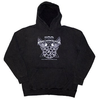 Hoodie Foo Fighters Everything Or Nothing At All Logo (Stone Wash) Gri cărbune M Hoodie - 1