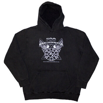 Hoodie Foo Fighters Everything Or Nothing At All Logo (Stone Wash) Charcoal Grey 2XL Hoodie - 1