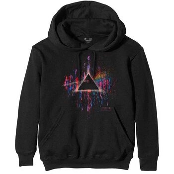 Hoodie Pink Floyd Dark Side of the Moon Pink Splatter Black L Hoodie - 1