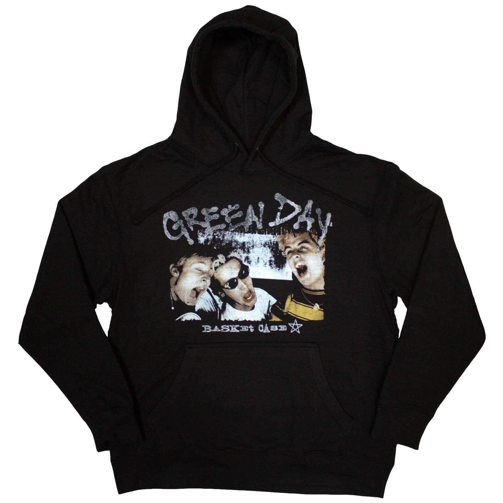 Hoodie Green Day Basket Case Star Black S Hoodie