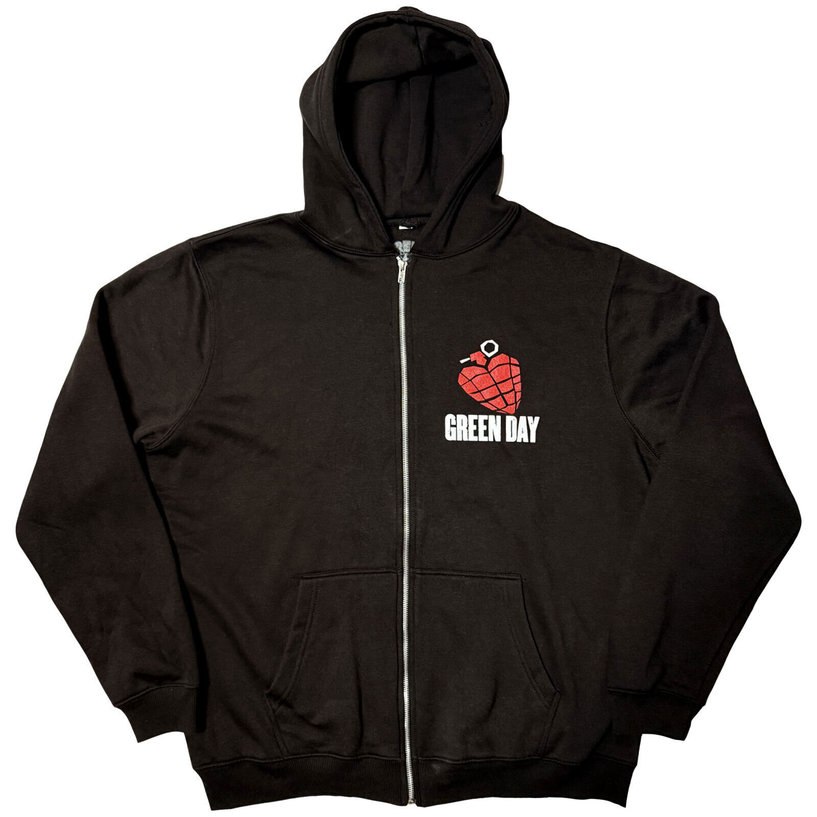 Hoodie Green Day American Idiot (Back Print) Black 2XL Hoodie