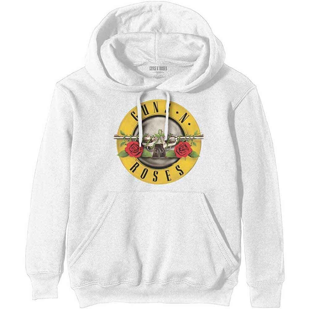 Hoodie Guns N' Roses Classic Logo White S Hoodie