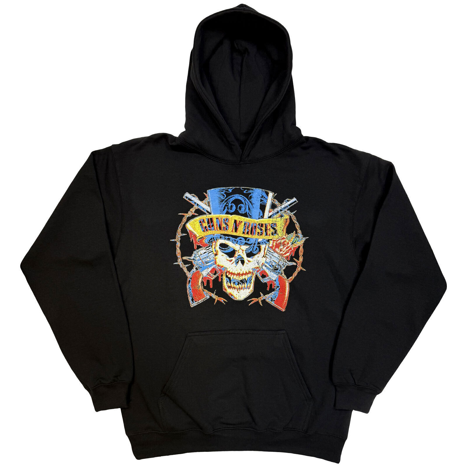 Hoodie Guns N' Roses Top Hat Black L Hoodie