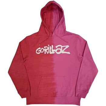 Hoodie Gorillaz Two-Tone Brush Logo (Wash Collection) Red 2XL Hoodie - 1