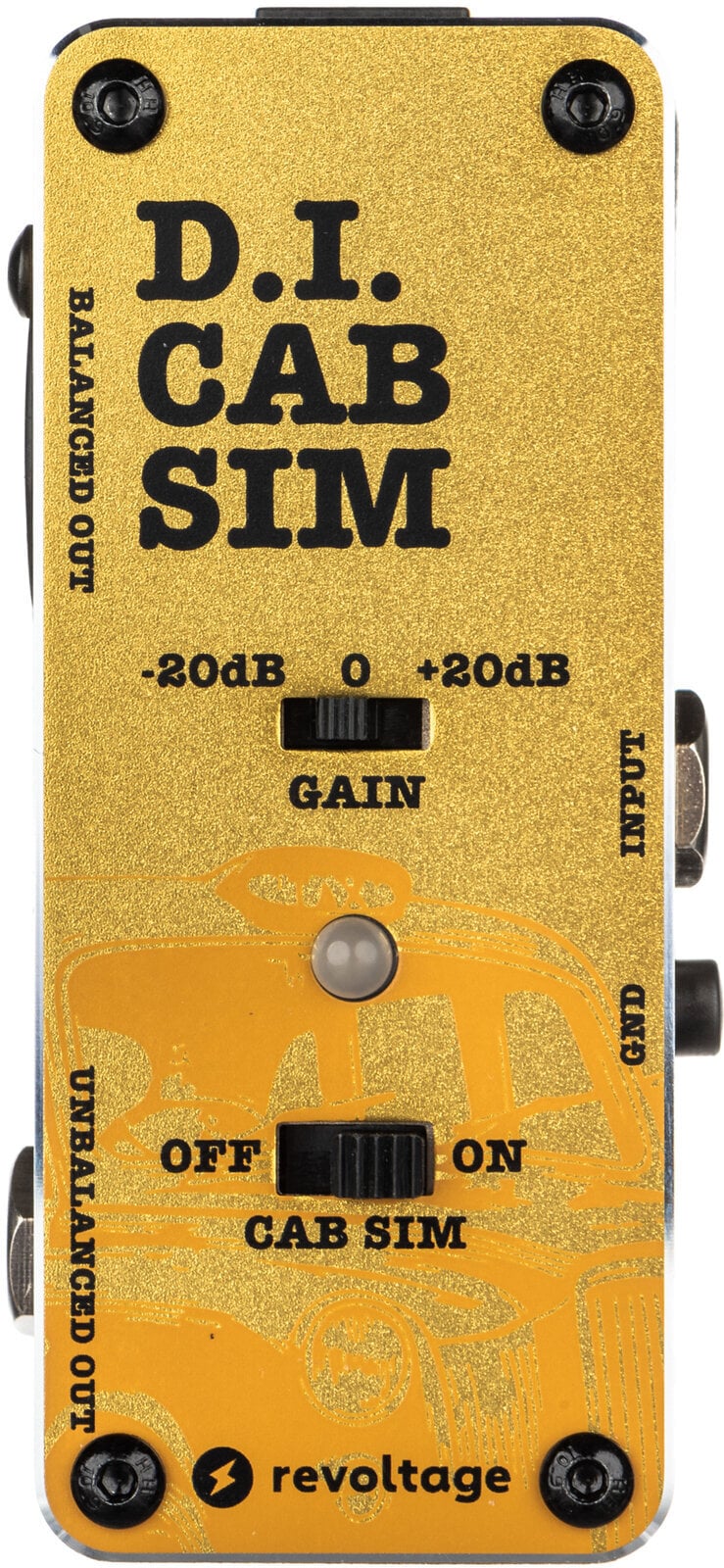 Pedal de efeitos Revoltage D.I. Cab Sim Pedal de efeitos