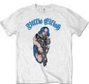 Billie Eilish Bling (Glitter Print) White XL Camiseta de manga corta