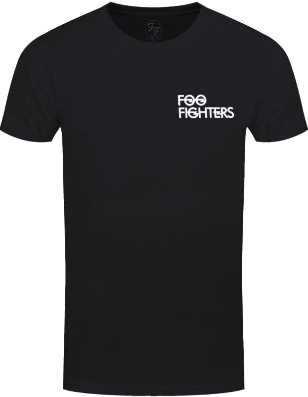 Skjorte Foo Fighters Flash Logo (Back Print) Black XL Skjorte