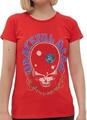 The Grateful Dead Space Your Face & Logo Red S Дамски Риза